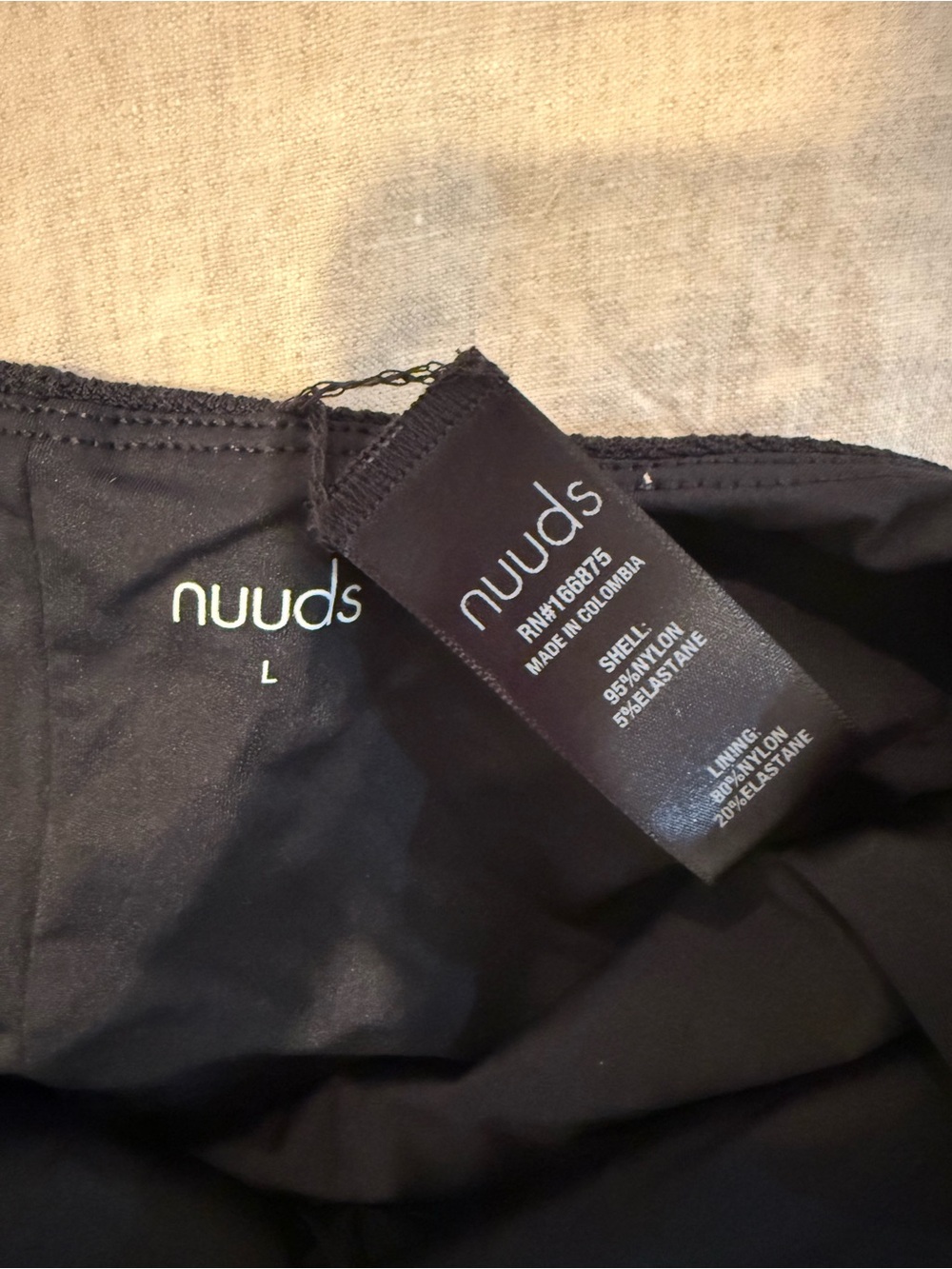 nuuds Black Minimal One-Piece Swimsuit - Picture 3 of 4